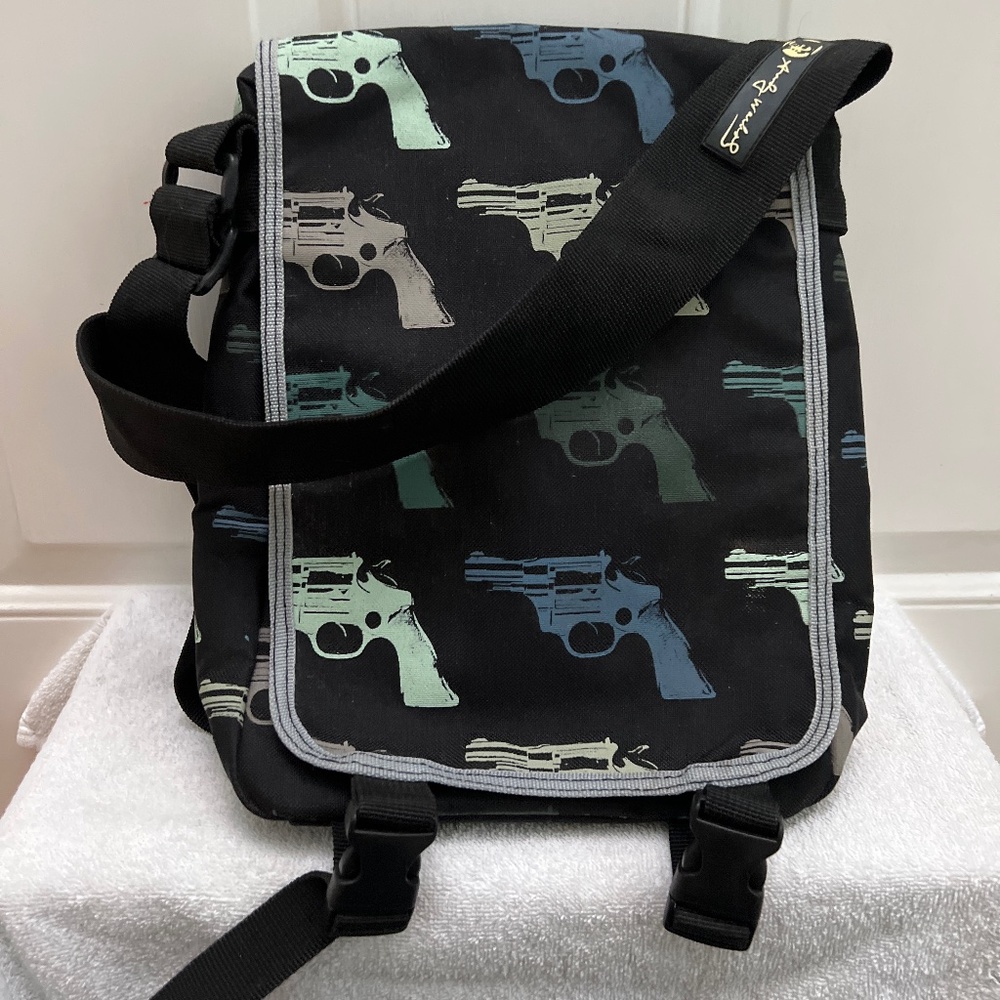 Andy Warhol Gun Print Messenger Bag